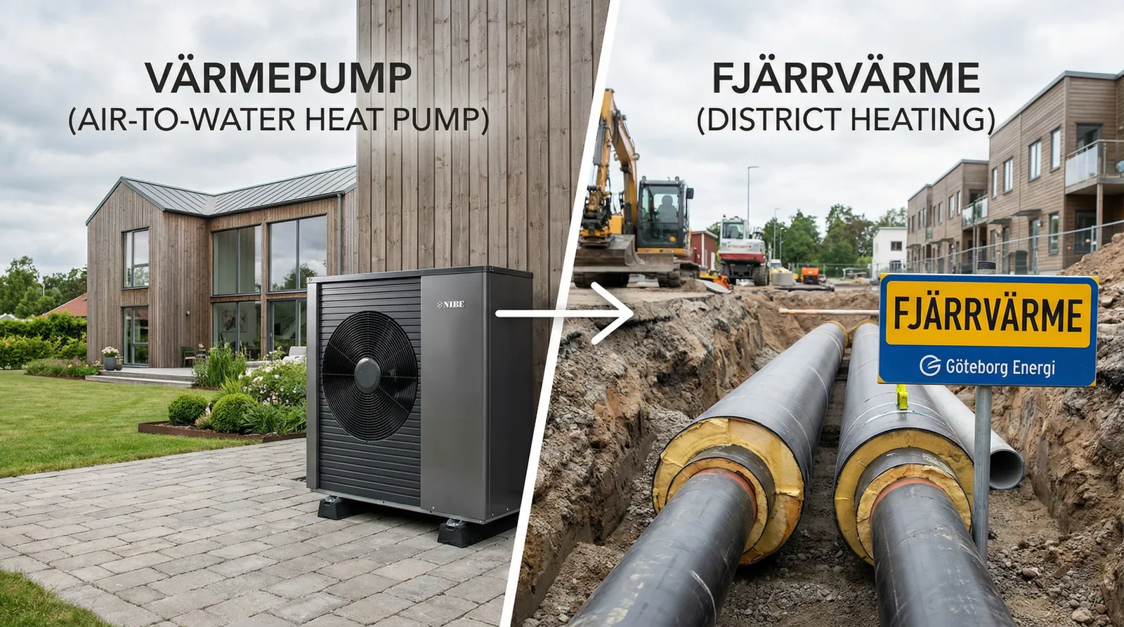 Värmepump eller fjärrvärme? Stor jämförelse 2026
