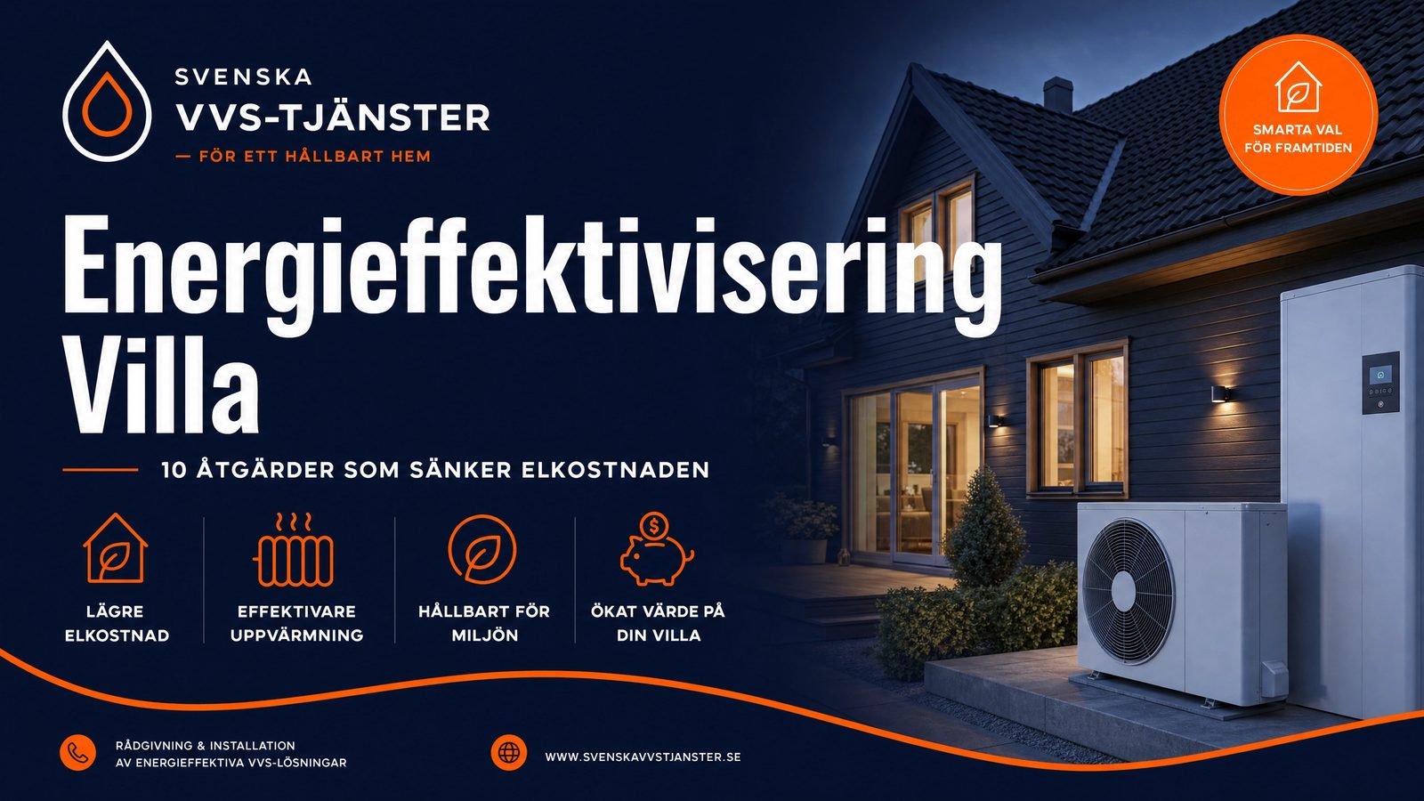 Energieffektivisering villa – 10 åtgärder som sänker elkostnaden