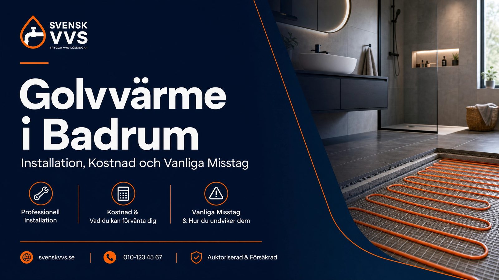 Golvvärme i badrum – Installation, kostnad och vanliga misstag