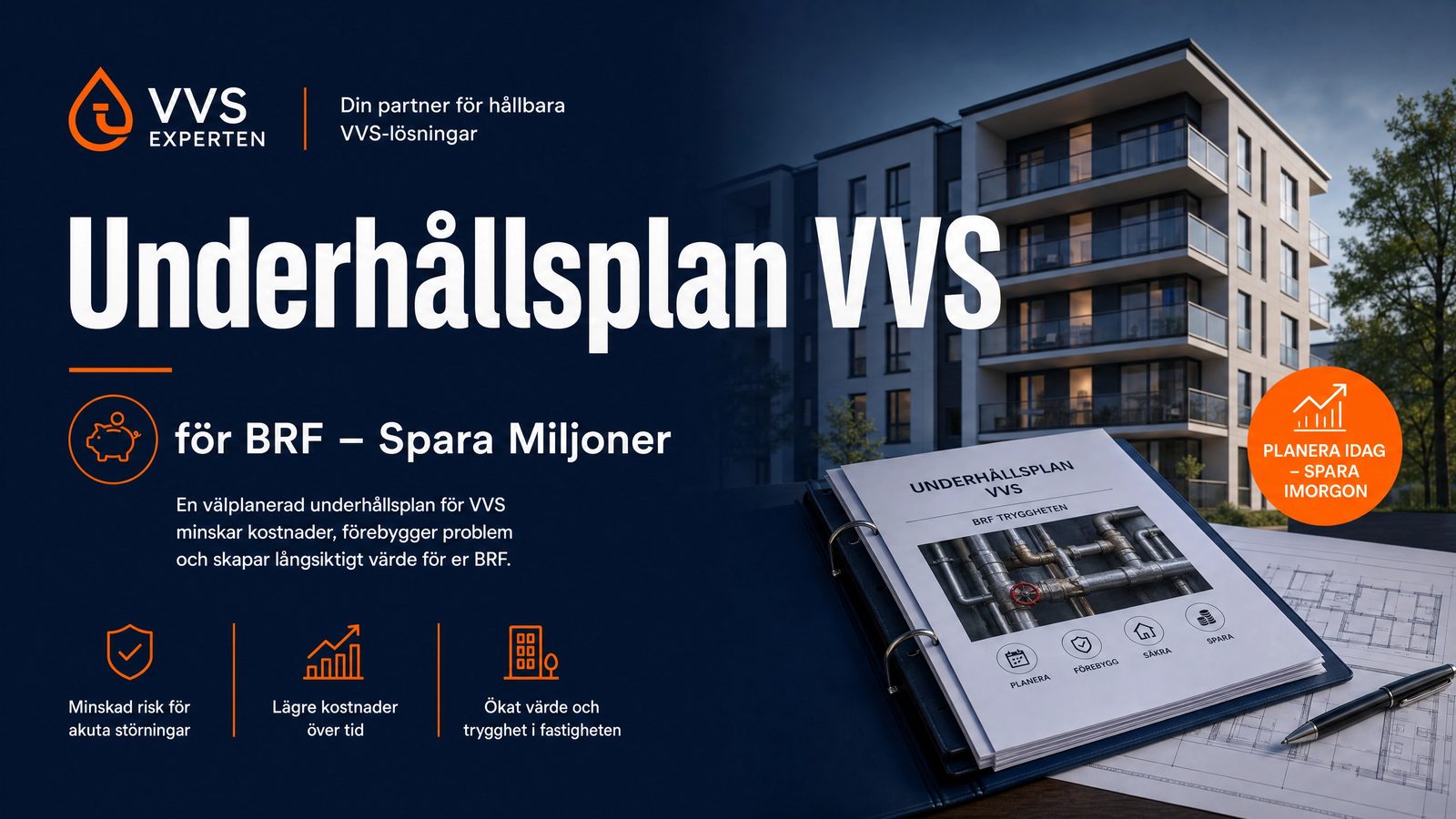Underhållsplan VVS för BRF – Så sparar ni miljoner